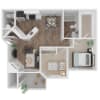 Floor plan: 2x1 Classic