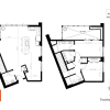 Floor plan: Two Bedroom Townhome C9TH