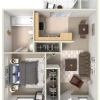 Floor plan: Junior One Bedroom