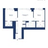 Floor plan: 2 Bed 1 Bath A