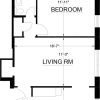 Floor plan: One Bedroom