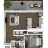 Floor plan: 58-A1
