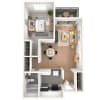 Floor plan: 1 Bed 1 Bath A