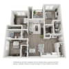 Floor plan: 3 Bedroom