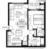 Floor plan: One Bedroom - AL