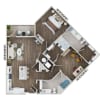 Floor plan: B2B