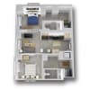 Floor plan: B1-2