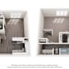 Floor plan: 1 Bed 1.5 Bath Yorkshire