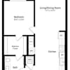 Floor plan: A6 | 1 Bed | 1 Bath