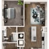 Floor plan: One-Bedroom Apartment (A4)