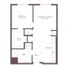 Floor plan: A1 | 1 Bed | 1 Bath