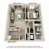 Floor plan: 1 Bedroom 1 Bath