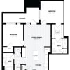 Floor plan: 2 Bed/2 Bath-E1