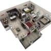 Floor plan: 3 BR Grand Courtyard Garage