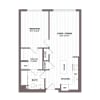 Floor plan: 1 Bed/1 Bath - A1 Bldg C