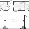 Floor plan: The Lofts 2 Bedrooms X