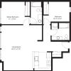 Floor plan: 2 Bedroom B