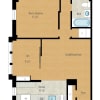 Floor plan: 1 Bedroom + Den