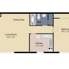 Floor plan: 1 Bedroom