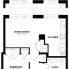 Floor plan: Jr 1 Bed/1 Bath-J7