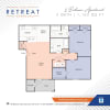 Floor plan: 2 Bedroom - 1150