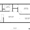 Floor plan: 1 Bedroom Deluxe Lower