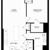 Floor plan: 1 Bed/1 Bath-A5