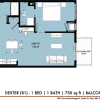 Floor plan: The Yards - Dexter (B1)