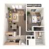 Floor plan: One Bedroom