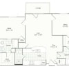 Floor plan: 2 bed/2 bath-1132 sqft