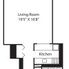 Floor plan: Longfellow Studio 16,3