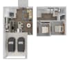 Floor plan: Townhome 2 Bedroom 1.5 Bathroom