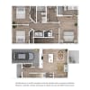 Floor plan: Townhome F1