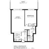 Floor plan: 1 Bed 1 Bath