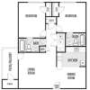 Floor plan: 2 Bedroom 2 Bathroom