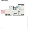Floor plan: 2 bedroom 1 bath