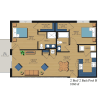 Floor plan: 2 BD/2BA Townscape-Lakewick