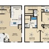 Floor plan: 3 Bed, 2 Bath C Townhome