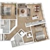 Floor plan: 2 Bed/2 Bath-B8