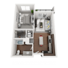 Floor plan: B1B_V (525sf)