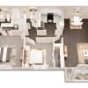 Floor plan: 2 Bedroom 1.5 Bath