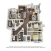Floor plan: Three-Bedroom (C1)