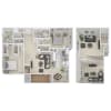 Floor plan: 2 Bed 2 Bath Loft - BL1