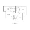 Floor plan: Two Bed Two Bath A