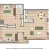 Floor plan: Two Bedroom Flat