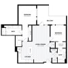 Floor plan: 2 Bed/2 Bath-E9