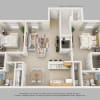 Floor plan: Two Bedroom Two Bath