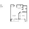 Floor plan: A5 One Bedroom Renovated