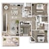 Floor plan: 3 BR - Grand Overlook
