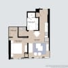 Floor plan: Alcove One Bedroom 12